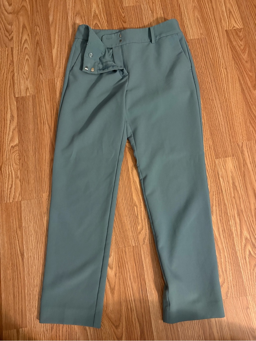 Ann Taylor Women’s Straight-Leg Pants in Dark Baby Blue